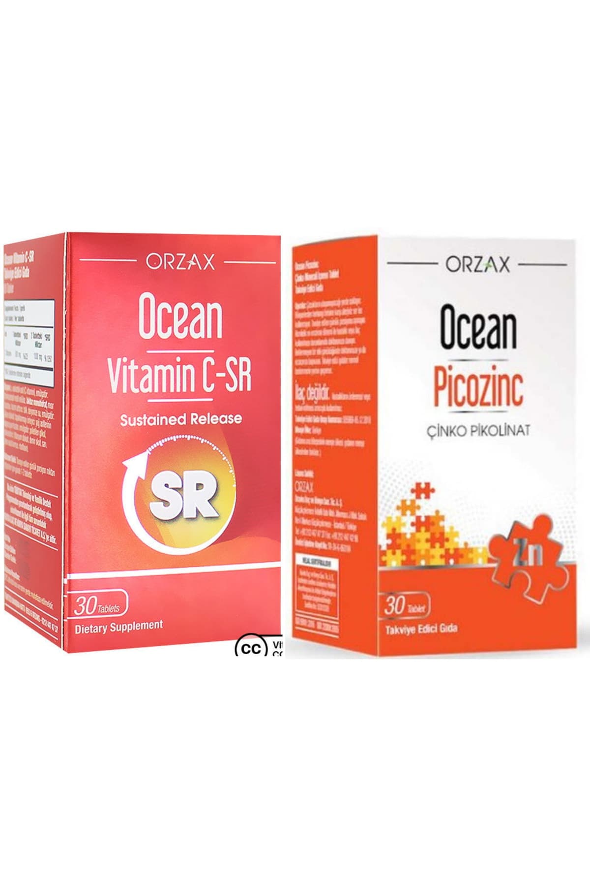 Vitamin C-sr 30 Tablet Picozinc Çinko Pikolinat 30 Kapsül