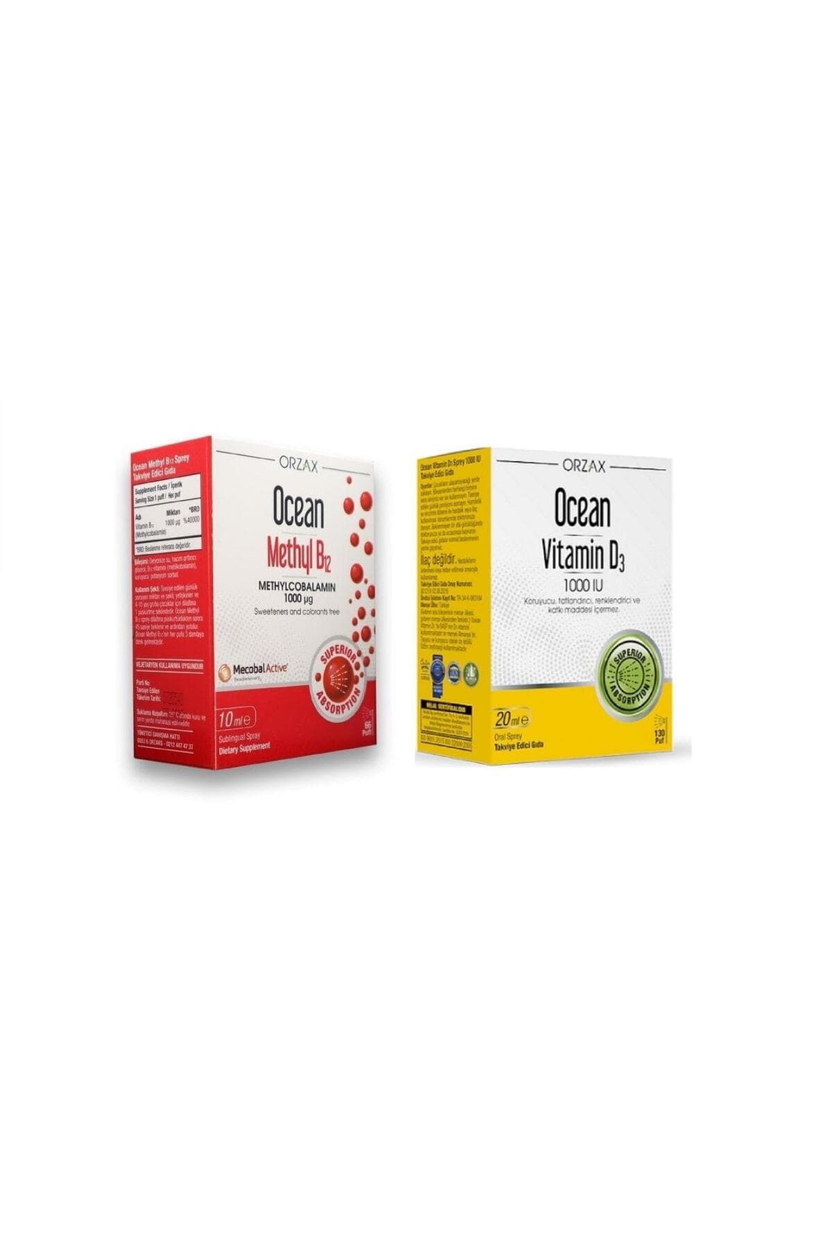 Methyl B12 1000 10 Ml Sprey Ve Vıtamın D3 1000 Iu Sprey
