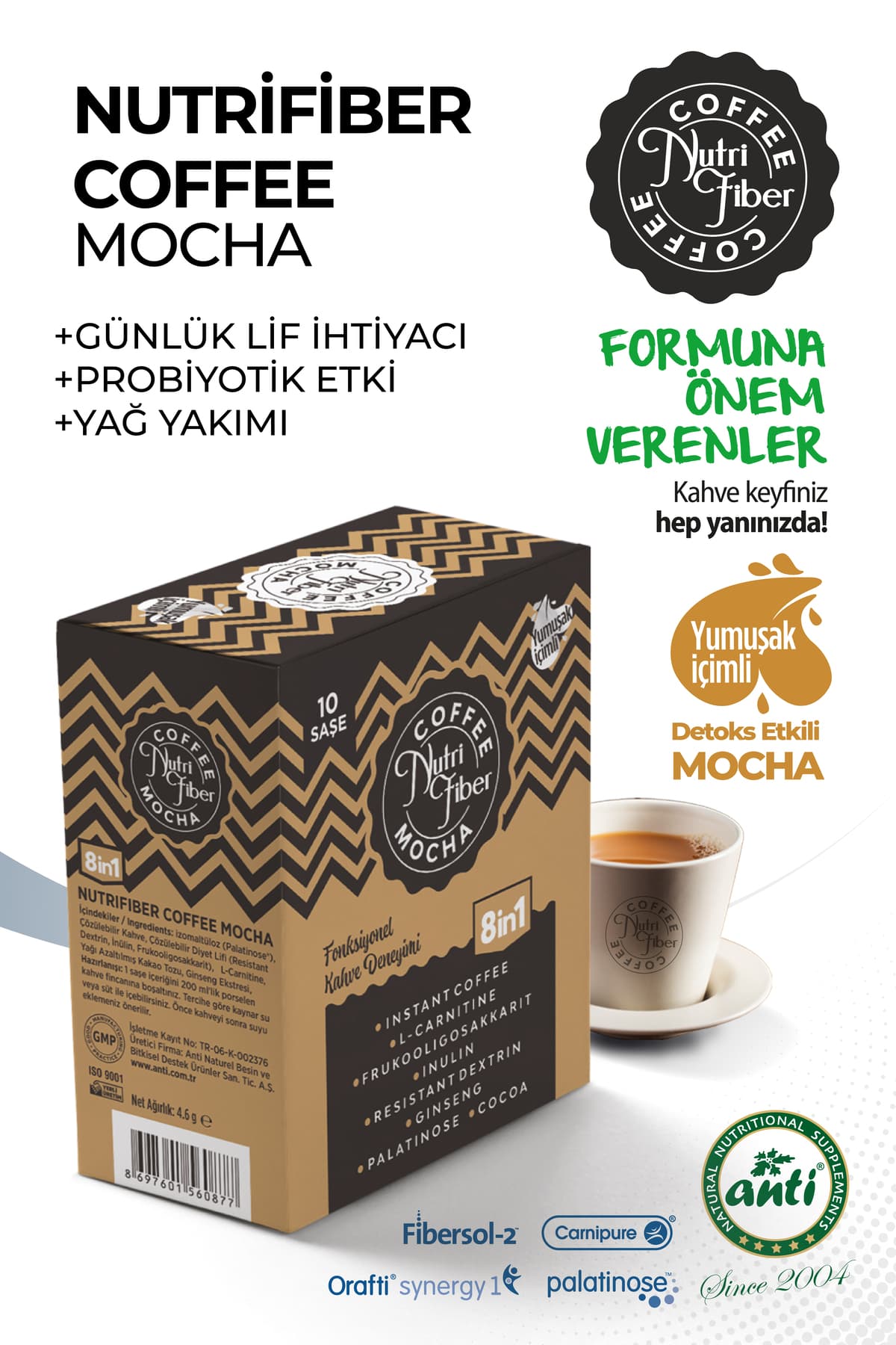 Mocha Detox Kahvesi, Hindiba Kahvesi Inülin,l-karnitin, Prebiyotik, Diyet