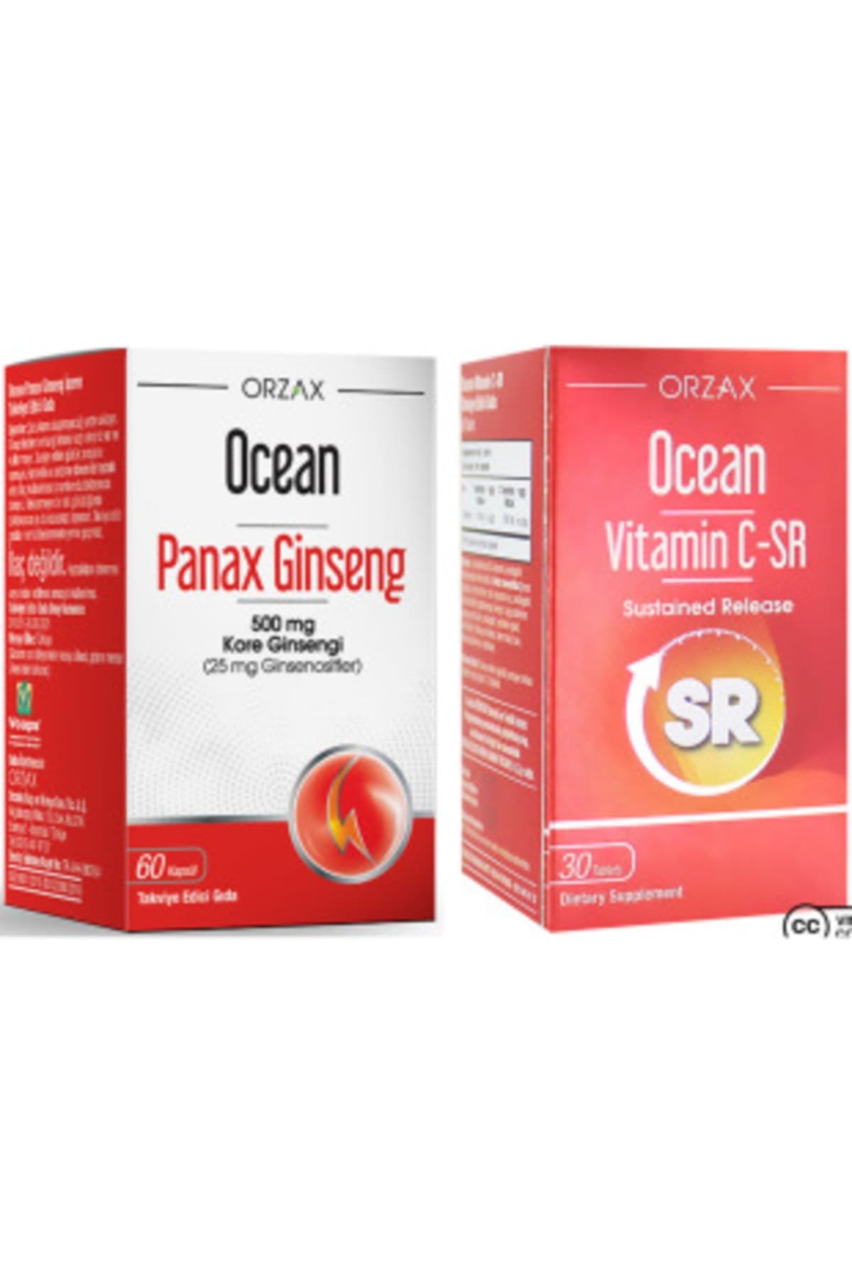 Panax Ginseng 500mg 60 Kapsül Vitamin C-sr 30 Tablet