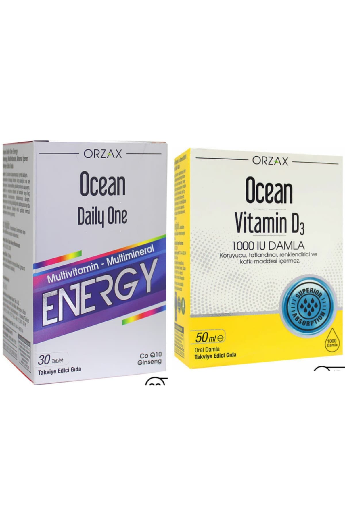 Vitamin D3 1000ıu Damla 50ml + Daily One Energy 30 Tablet