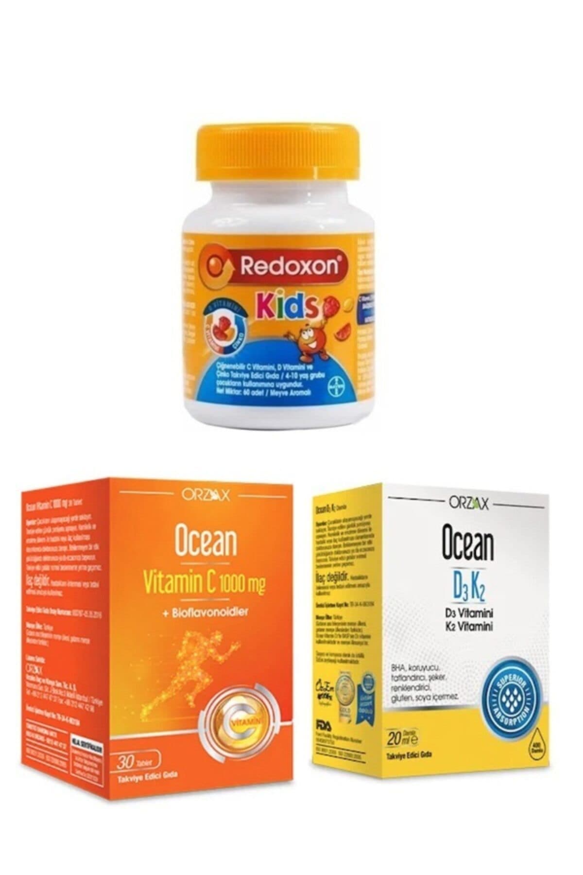 Çocuklar Için C,d Ve Çinko Desteği 60 Çiğneme T.+ C Vitamini 30 T.+ D3 K2 Vitamin Damla 20 Ml