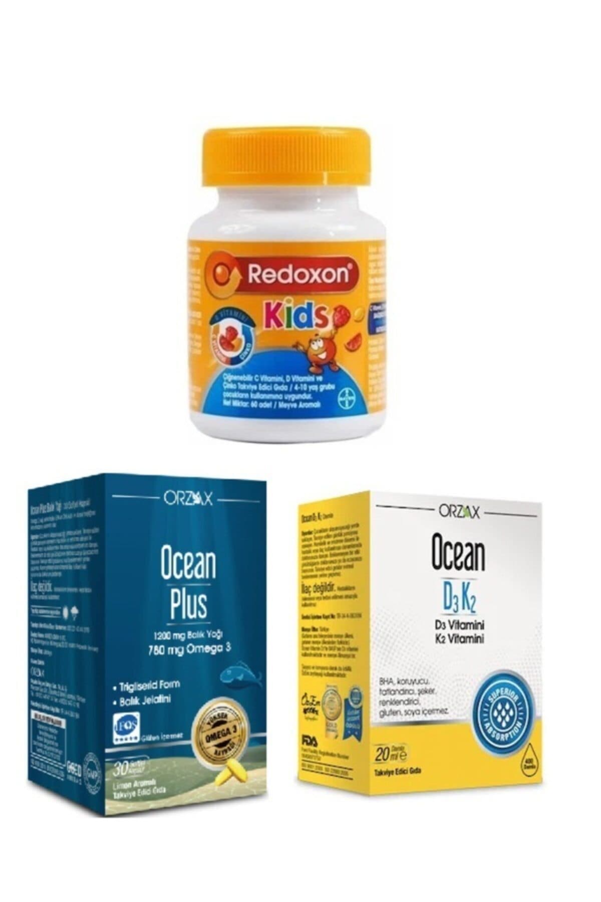Kids 60 Tablet (c, D, Çinko) + Balık Yağı 30 Kapsül+ D3 K2 Vitamin Damla 20 Ml