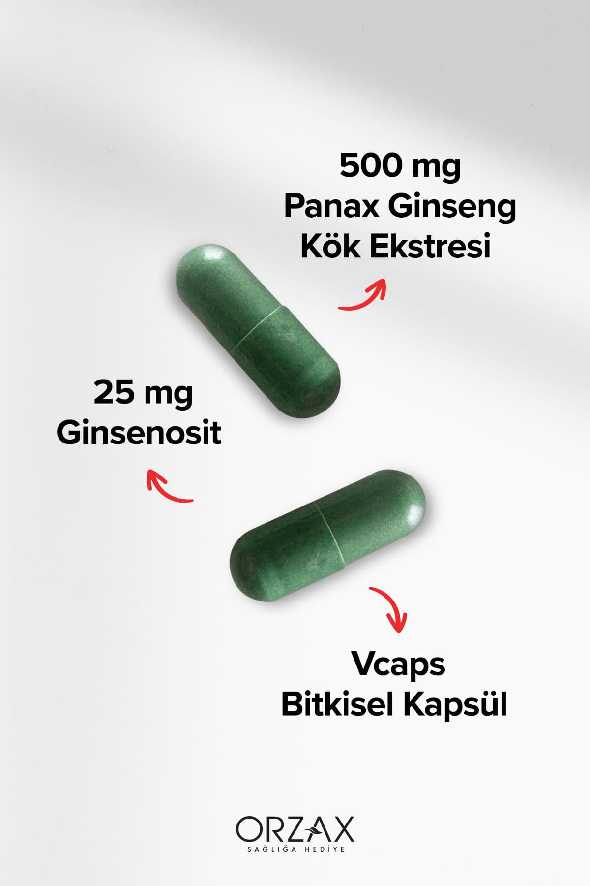 Panax Ginseng 500 mg 60 Kapsül