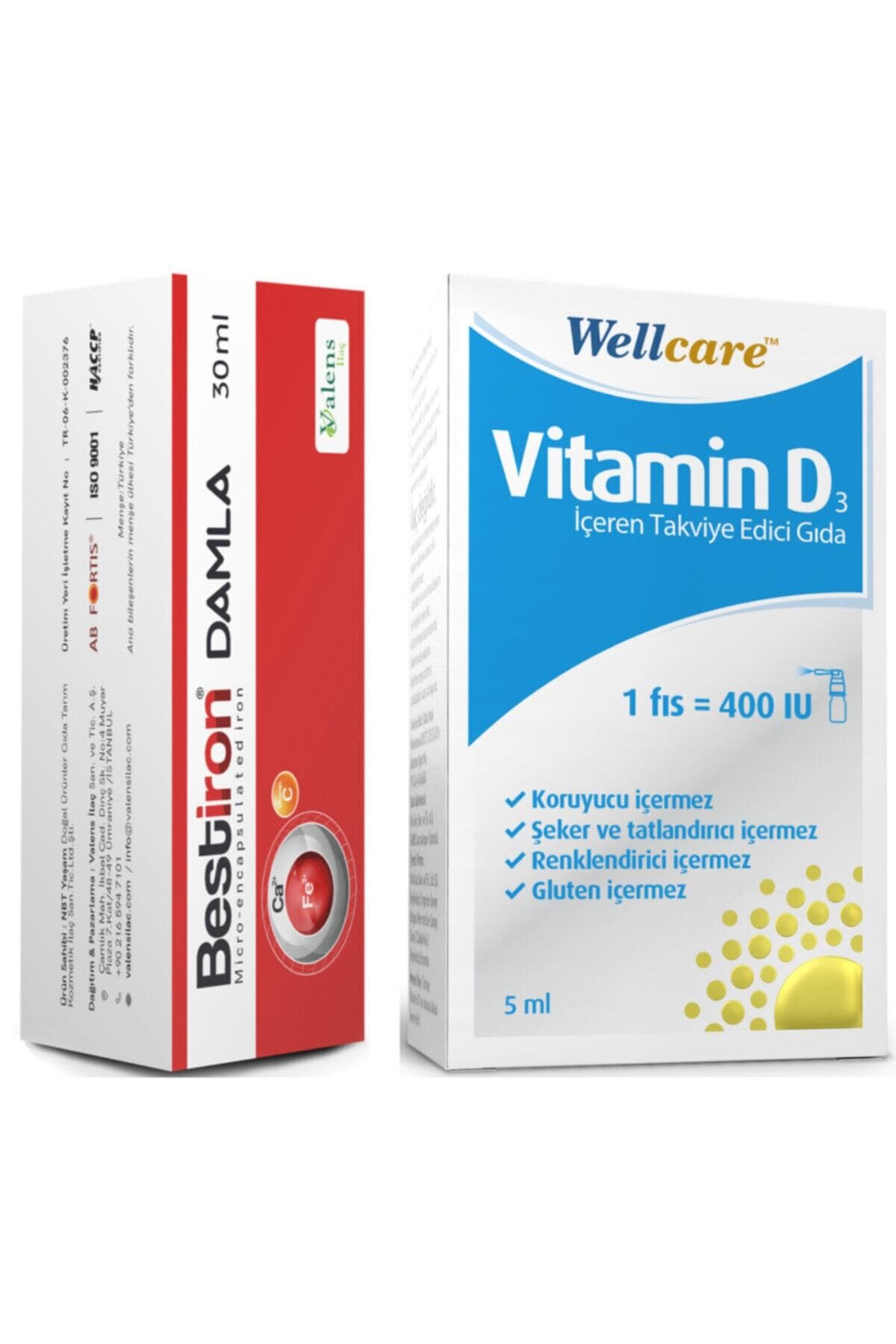 Bestiron Damla 30 Ml + Wellcare Vitamin D3 400ıu 5 Ml Sprey