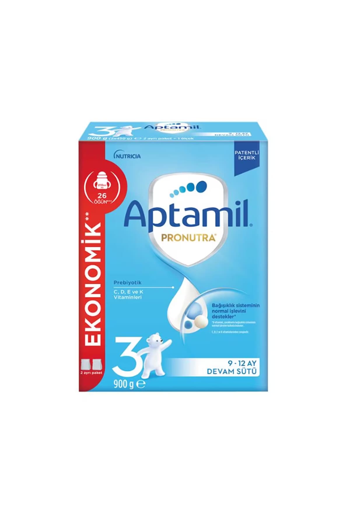 Aptamil 3 Numara Bebek Maması 900 gr 3lü Paket