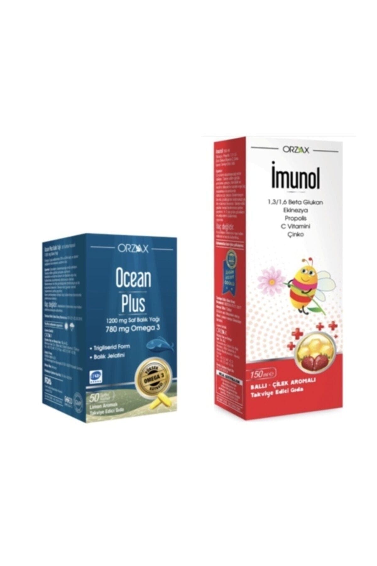 Ocean Plus Omega 3 1200 mg 50 Kapsül Limon + Imunol Şurup 150 ml