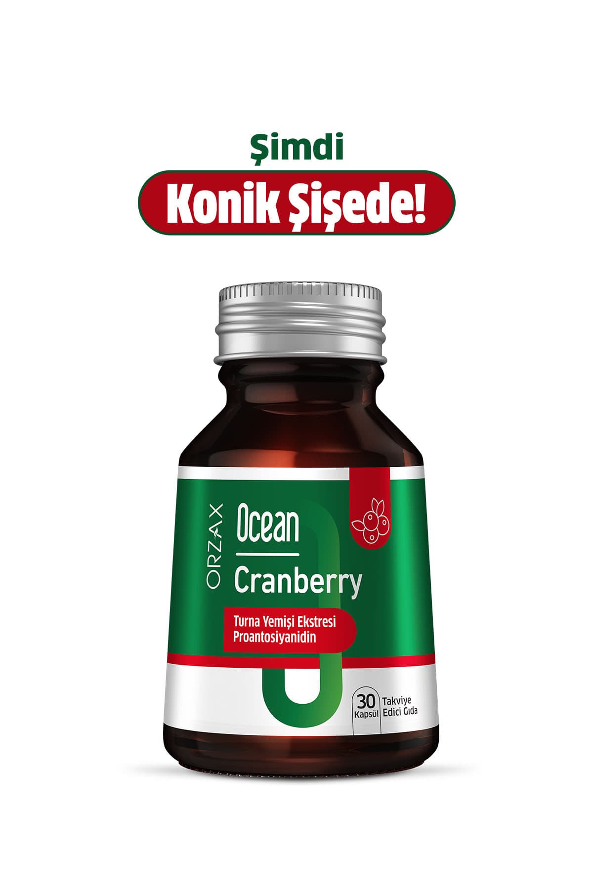 Cranberry - Turna Yemişi Ekstresi Proantosiyanidin (PAC) İçeren Takviye Edici Gıda- 30 Kapsül