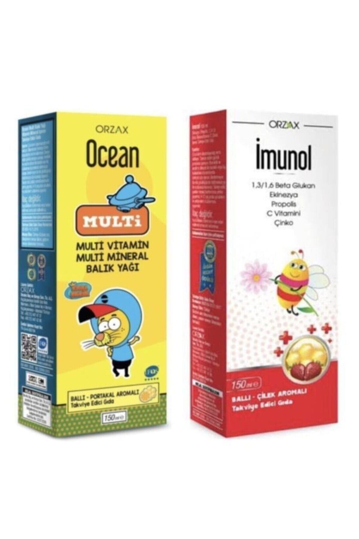 Omega 3 Balık Yağı Multi Şurup Ballı Portakallı 150 ml (kral Şakir) + Imunol Şurup 150 ml