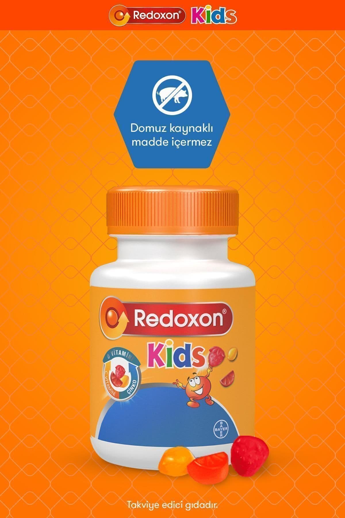 Kids C Vitamini D Vitamini Ve Çinko Içeren Çiğnenebilir Tablet 60 Adet 3'lü Paket