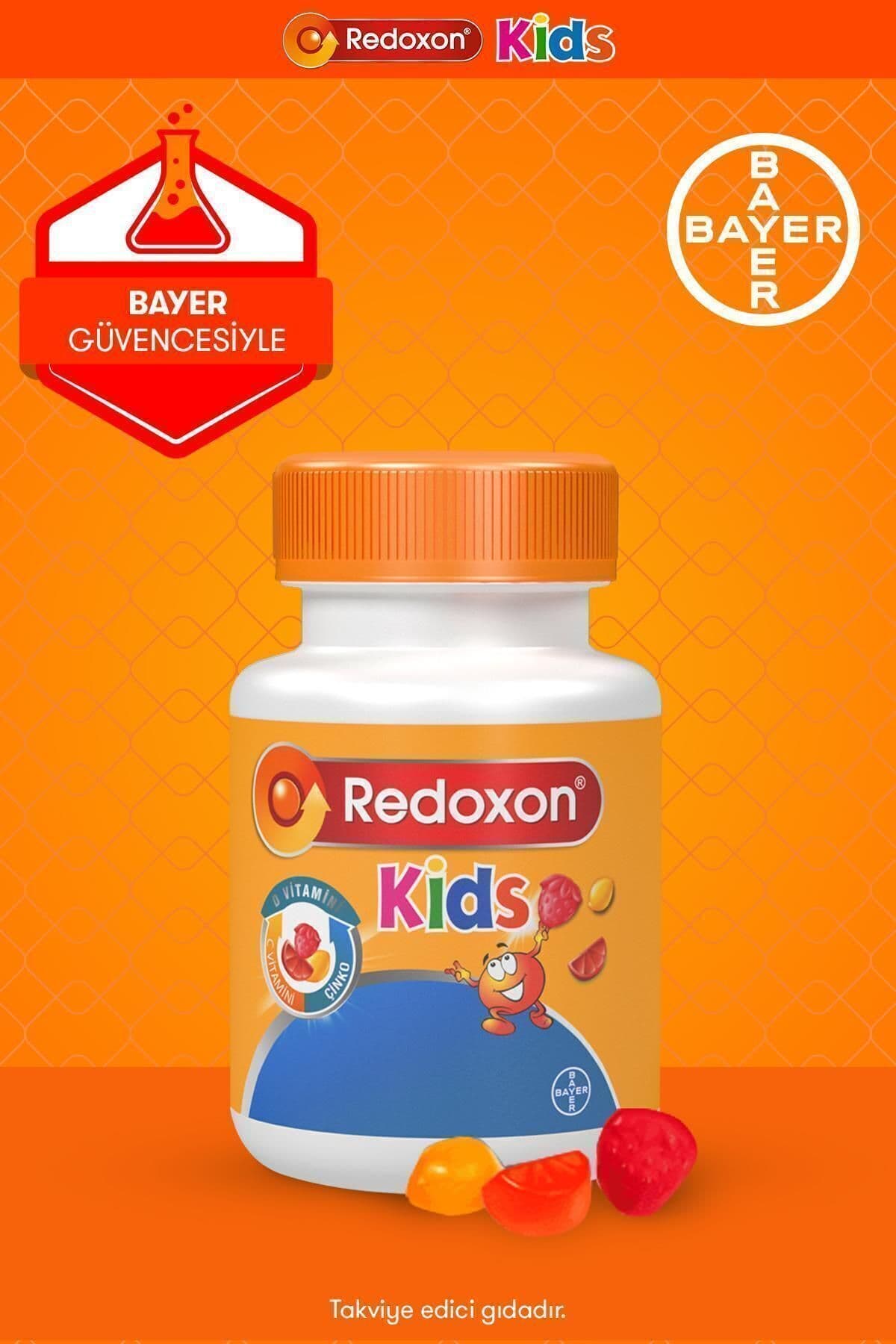 Kids C Vitamini D Vitamini Ve Çinko Içeren Çiğnenebilir Tablet 60 Adet 3'lü Paket