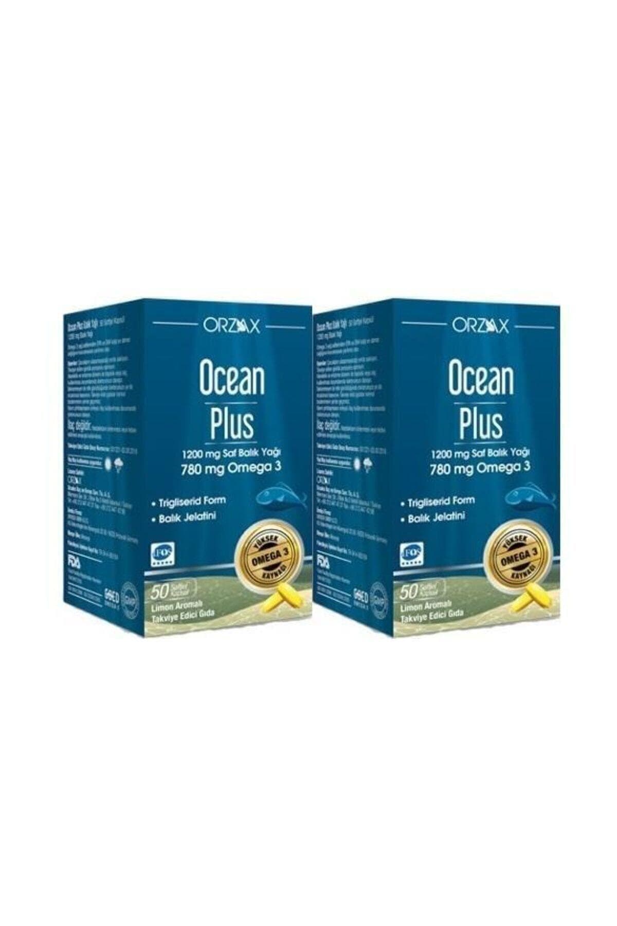 Ocean Plus 1200 mg Omega3 Balık Yağı 50 Kapsül 2 ADET