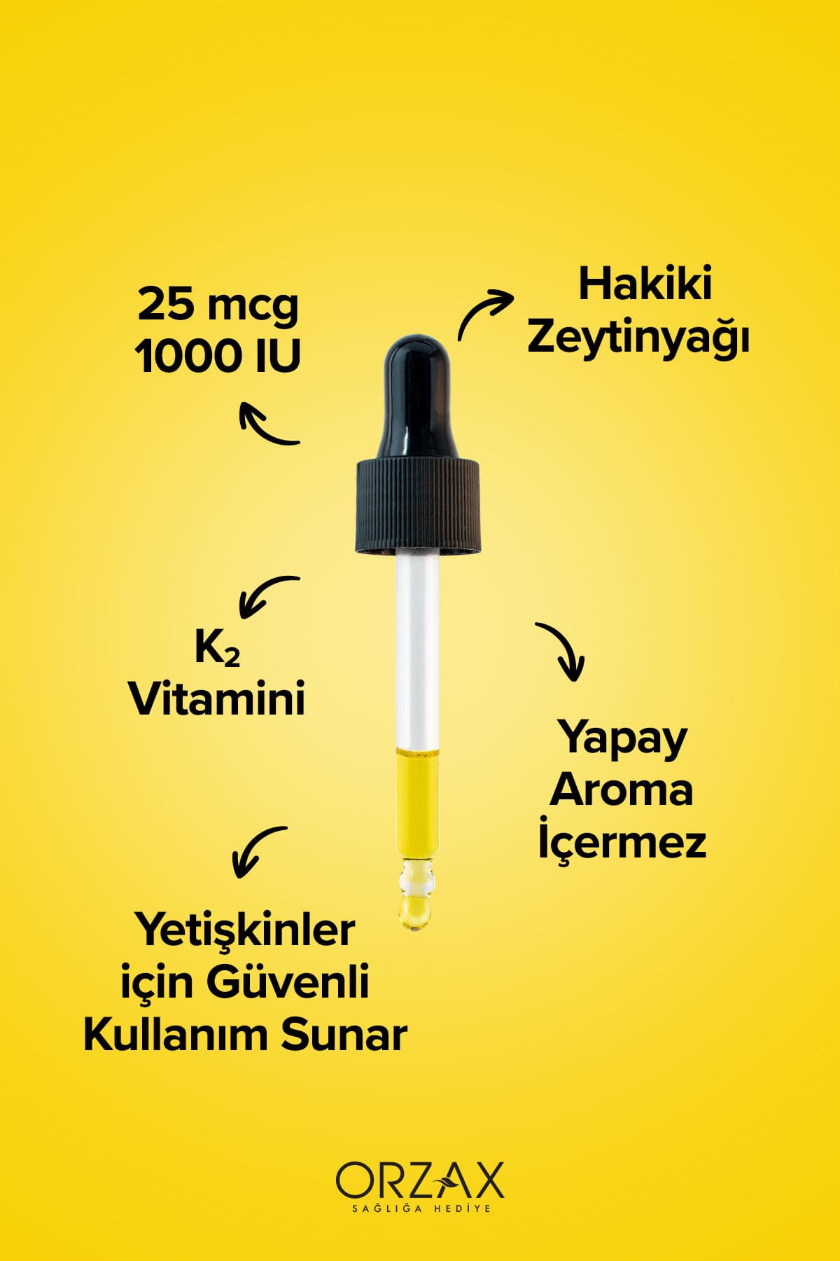 Orzax D3K2 20ml Damla