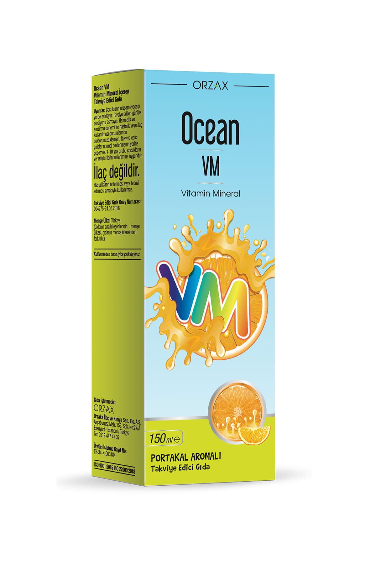 Vm Vitamin Mineral 150ml Portakallı Şurup