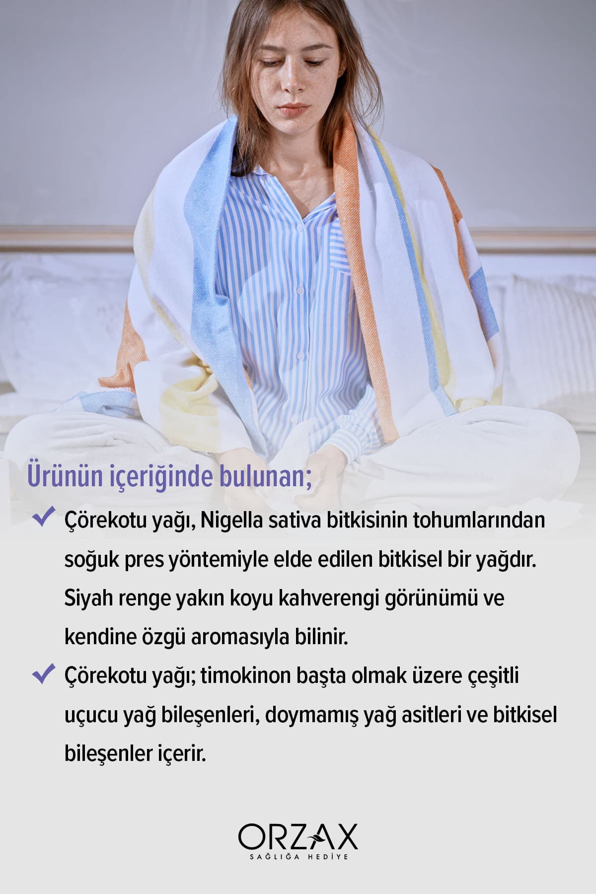 Orzax Çörek Otu Yağı 1000mg 60 Kapsül