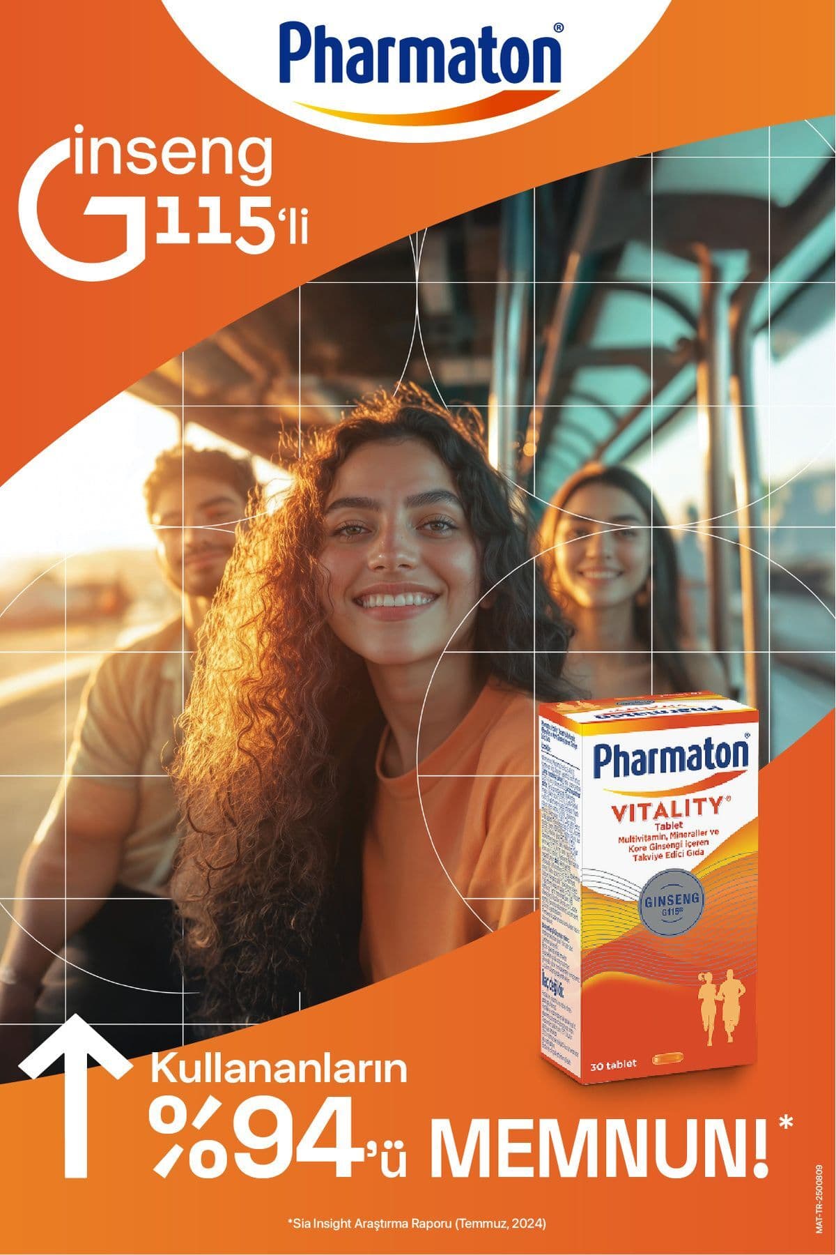 Vitality Ginseng G115 Multivitamin ve Mineral Desteği 30 Tablet x2 Adet