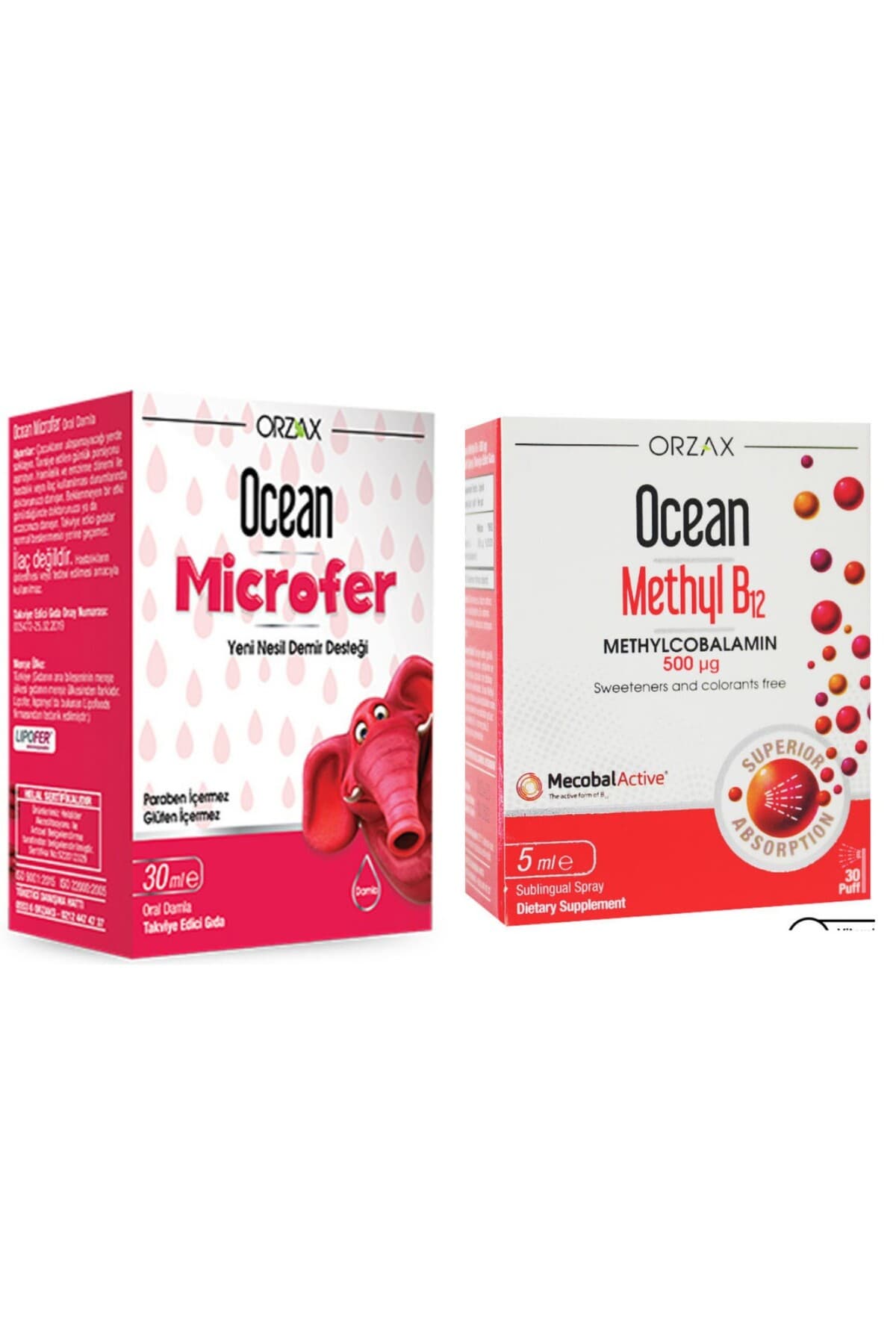 Microfer Damla 30 ml + Methyl B12 Sprey 500mcg 5ml