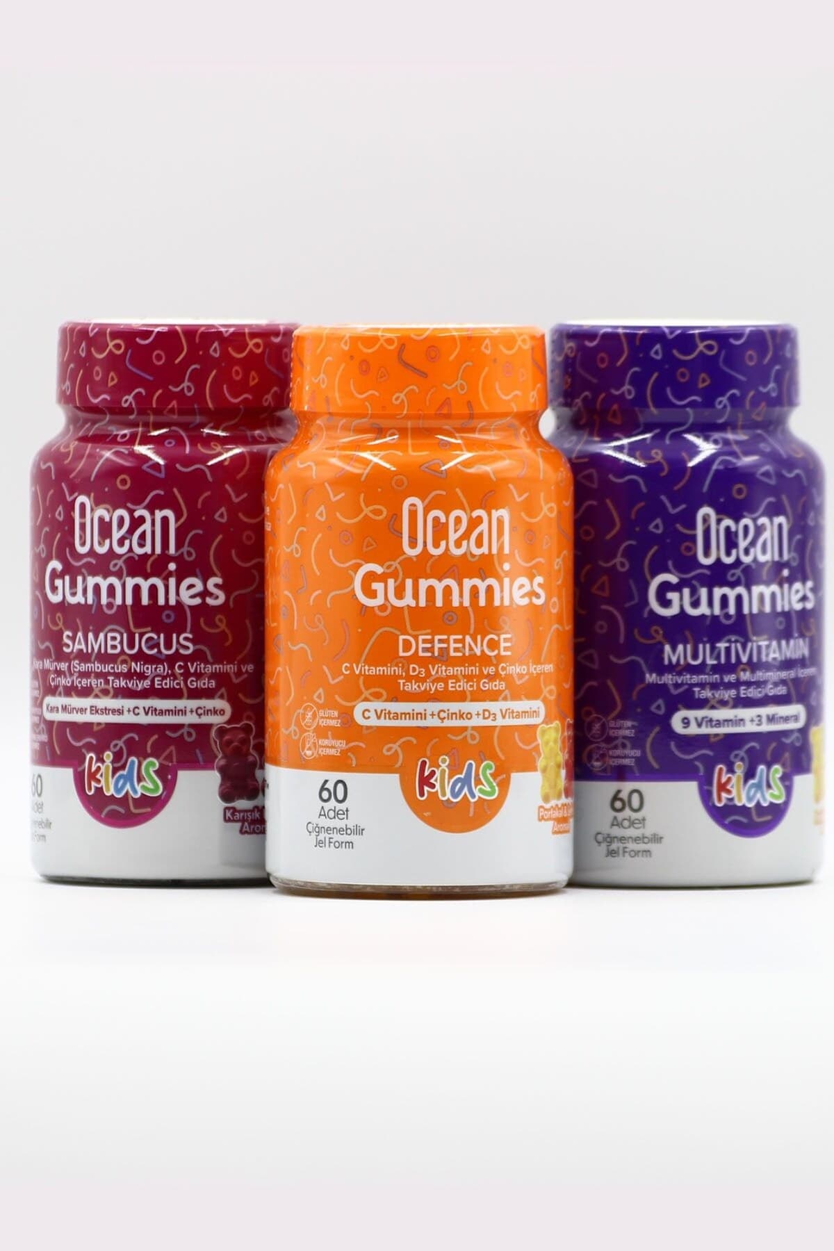 Gummies Sambucus, Gummies Defence ve Gummies Multivitamin Çocuk Paketi